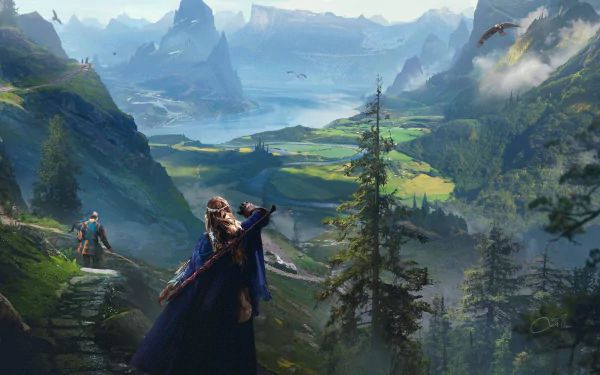  Falconers by Nicholas Baum