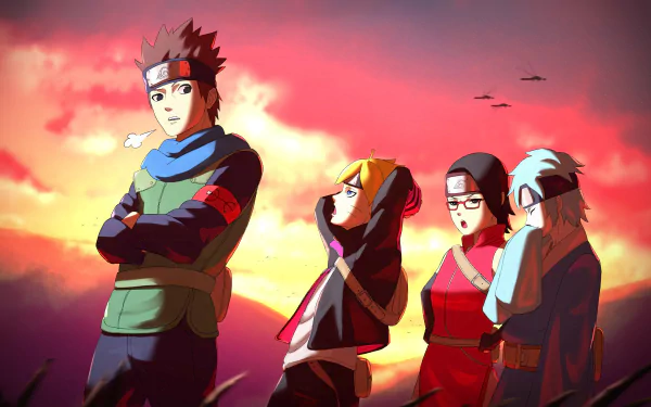 Mitsuki (Naruto) Sarada Uchiha Boruto Uzumaki Konohamaru Sarutobi Anime Boruto HD Desktop Wallpaper | Background Image