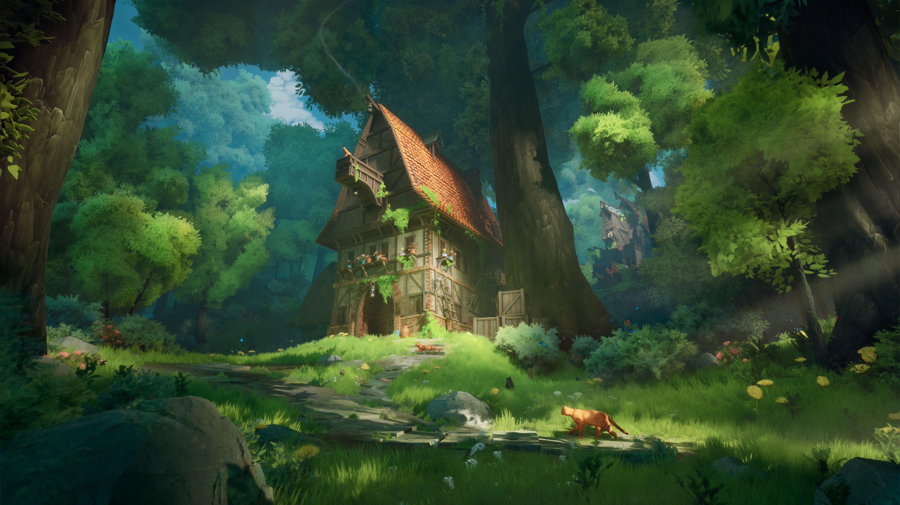 Download Fantasy House HD Wallpaper by Stuart Huang Ji