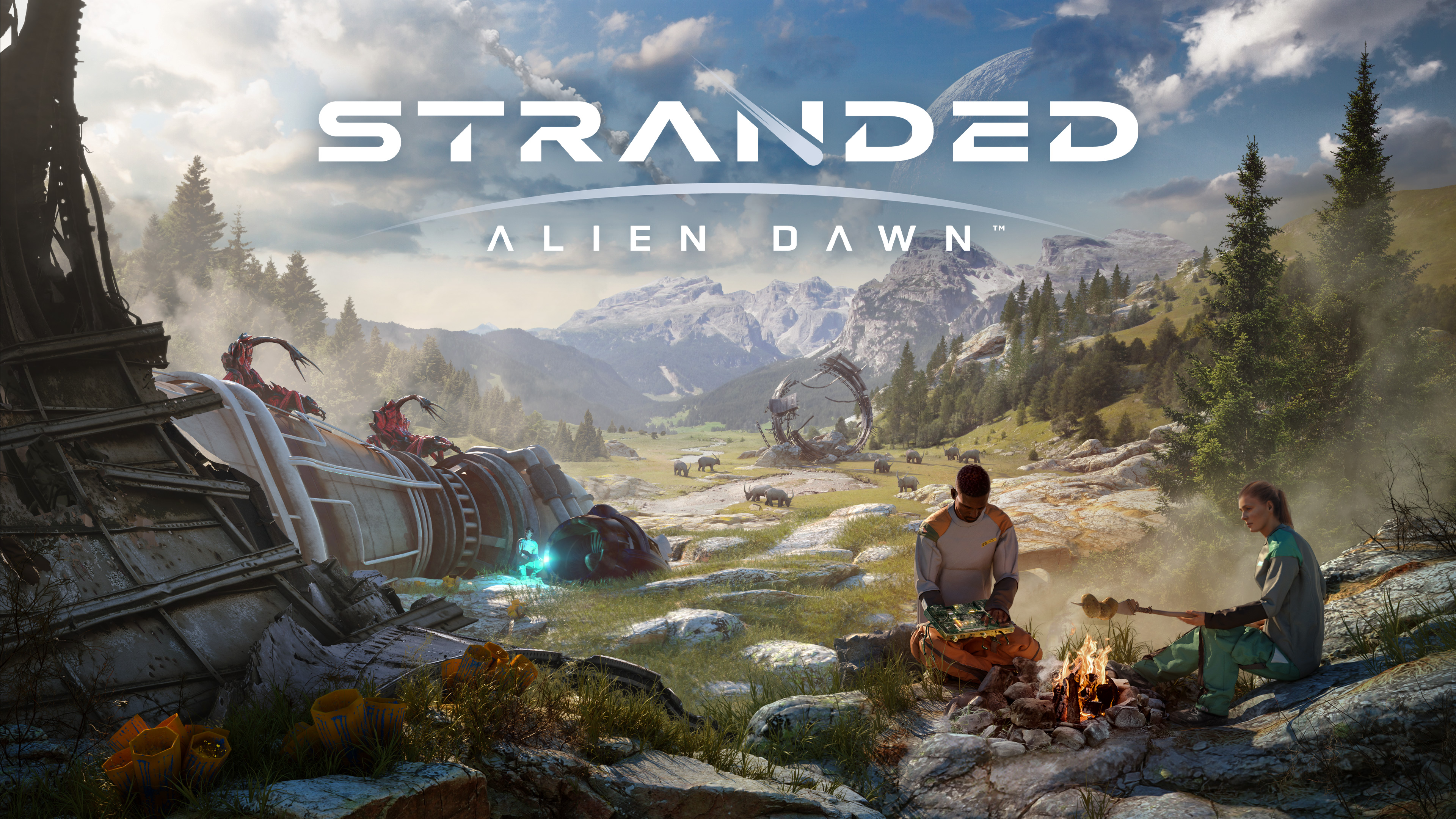 Новинки игр 2023. Stranded: Alien Dawn. Stranded: Alien Dawn ьбщор. Геймплей игры New Dawn. Stranded Alien Dawn игра.