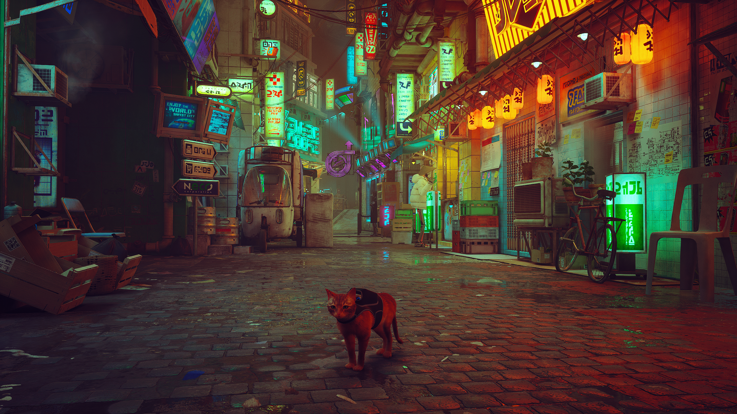 Cyberpunk dog HD wallpaper background