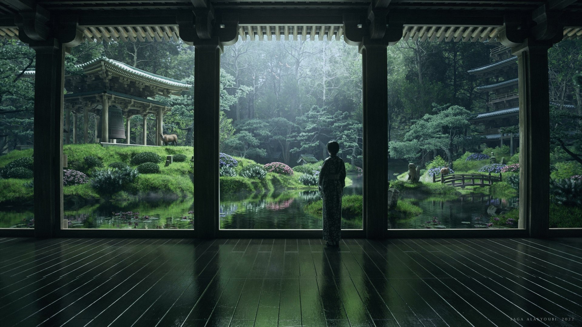 3840x2160 Zen Garden Wallpaper Background Image. 