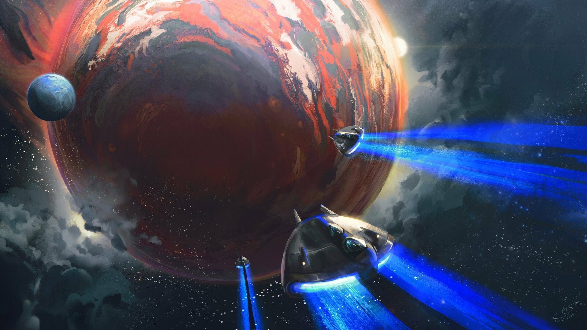 Download Sci Fi Spaceship HD Wallpaper by Victor Sales