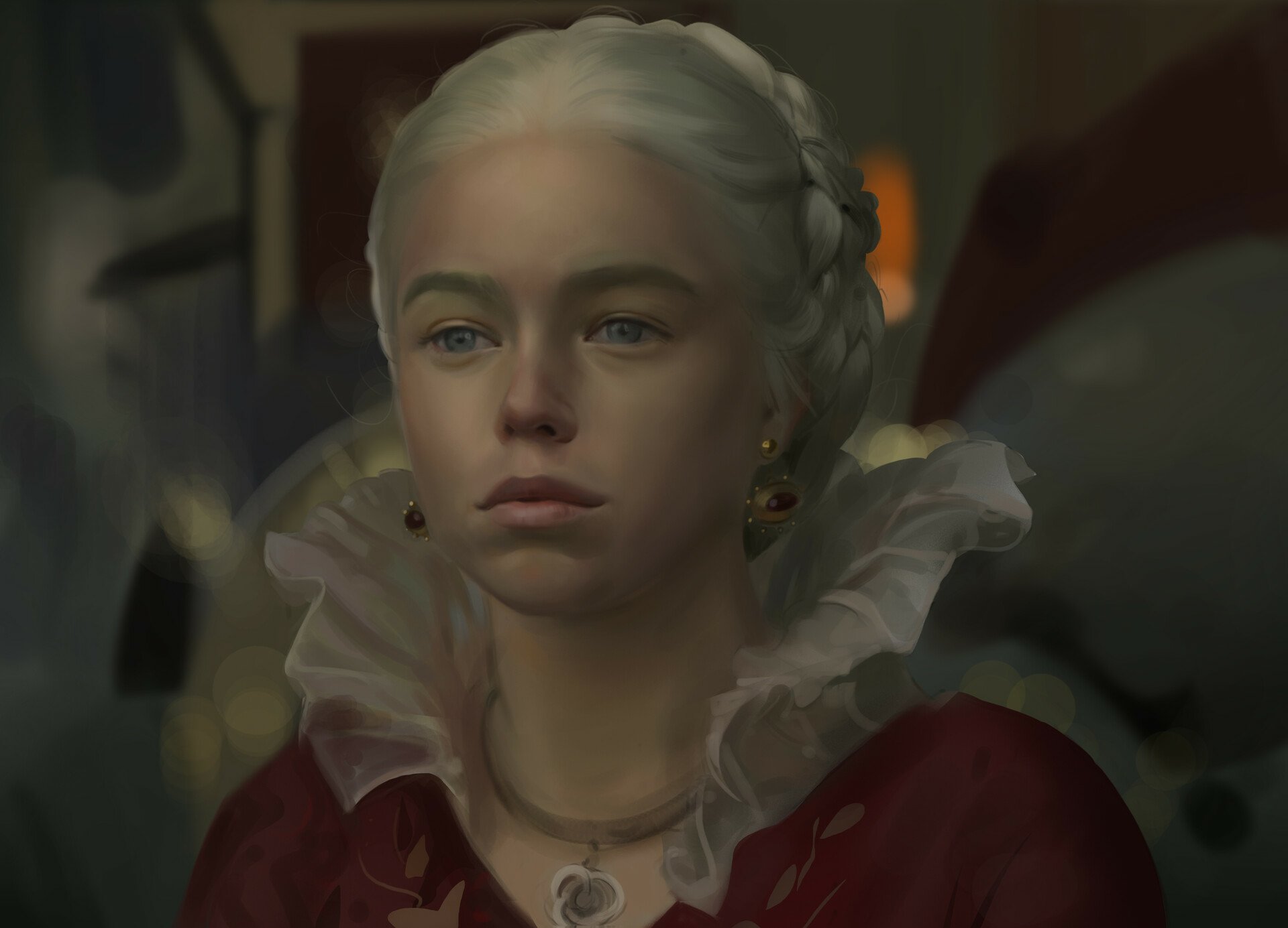 Download Rhaenyra Targaryen TV Show House Of The Dragon HD Wallpaper by Georgi Minkov