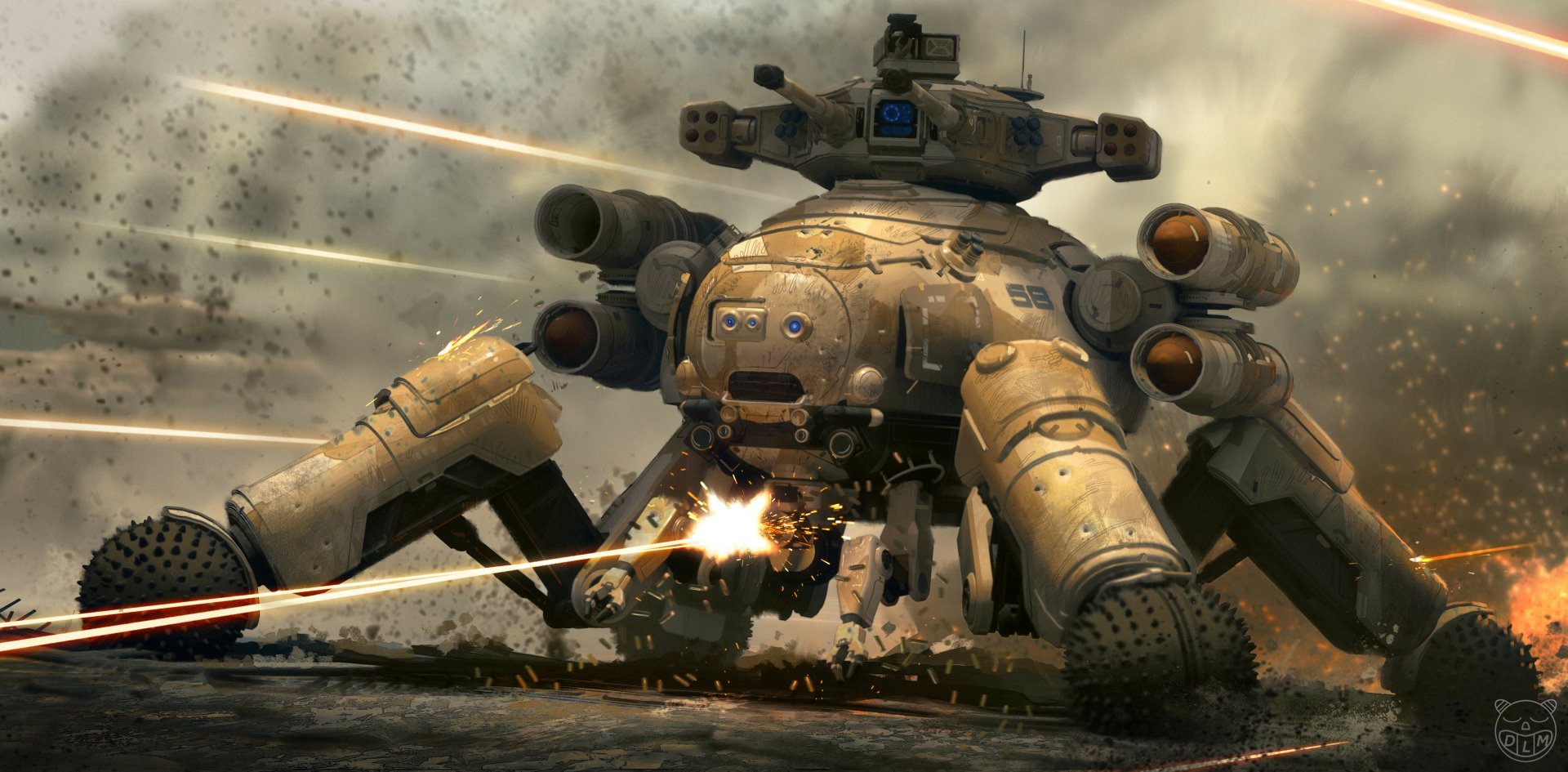 Download Military Sci Fi HD Wallpaper by Daniel McGarry