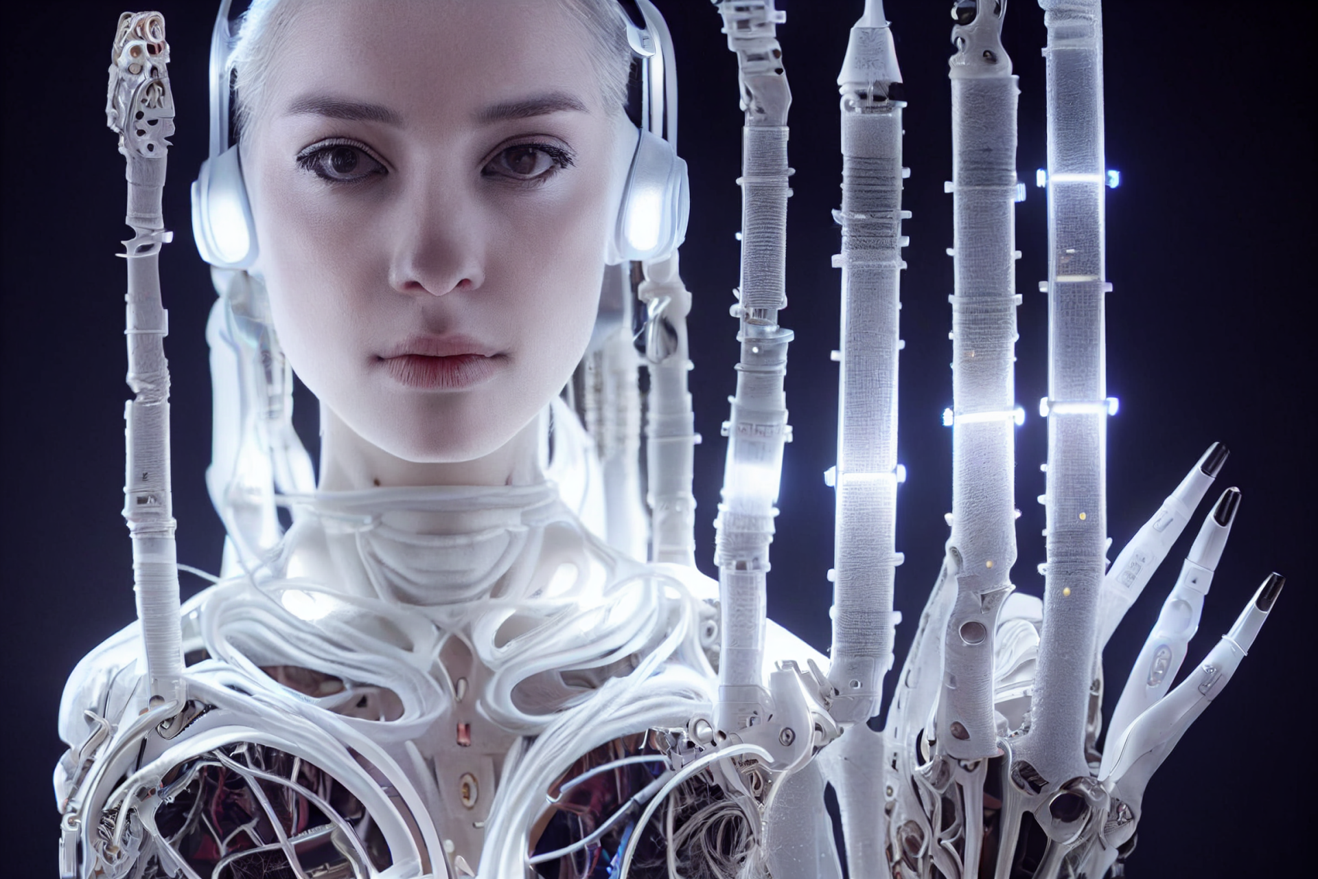 Cyborg Woman by saxonzs | 2304x1536 | Wallpaper Abyss