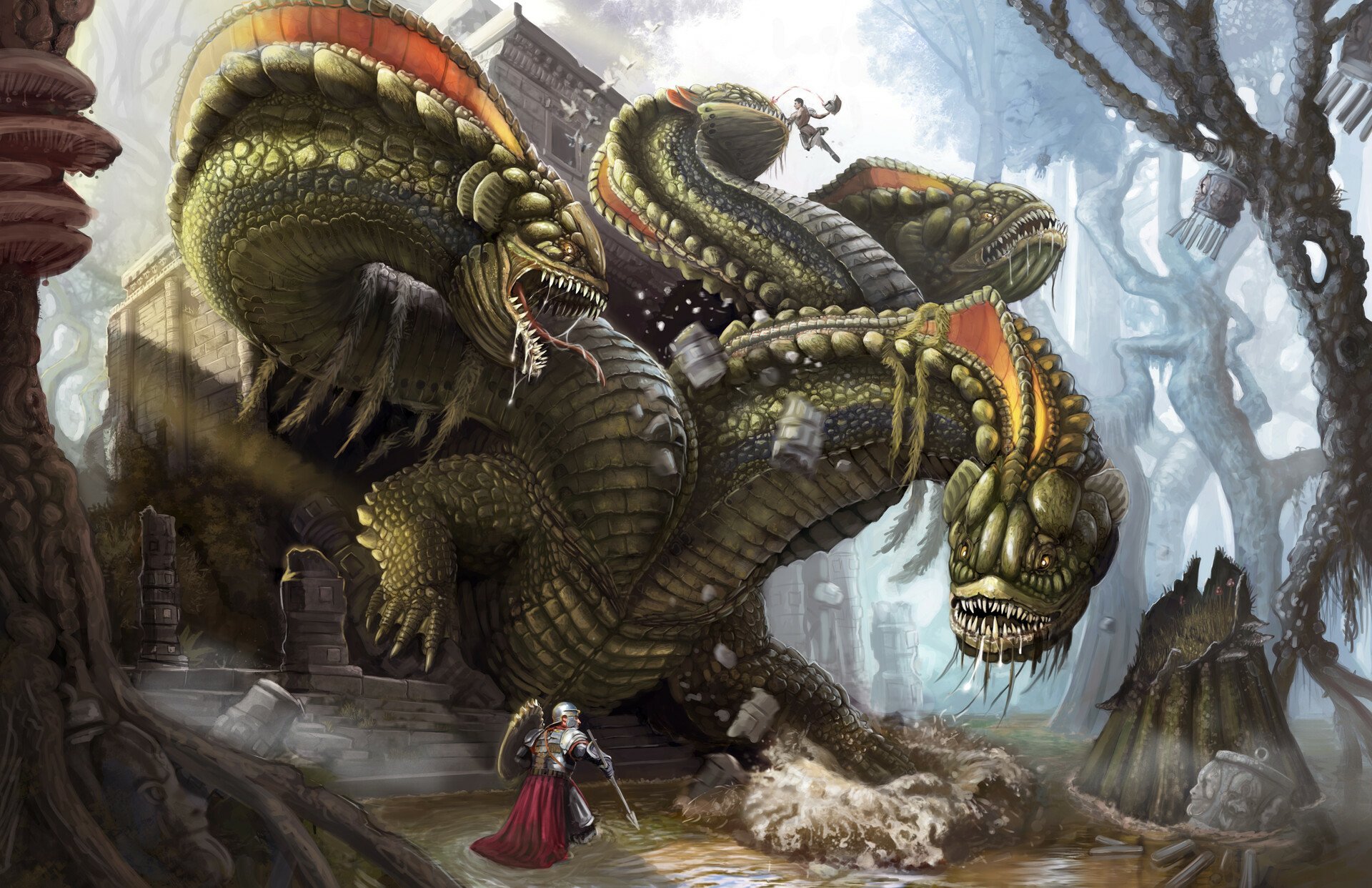 Epic Hydra HD Wallpaper By Alexander Gustafson