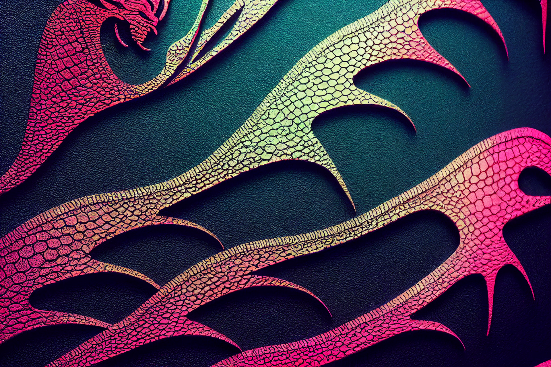 Abstract Dragon Wallpaper by saxonzs