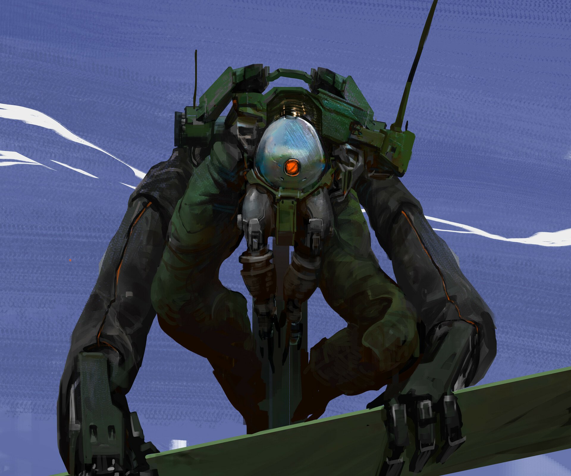 Download Sci Fi Robot HD Wallpaper by paopao Xun