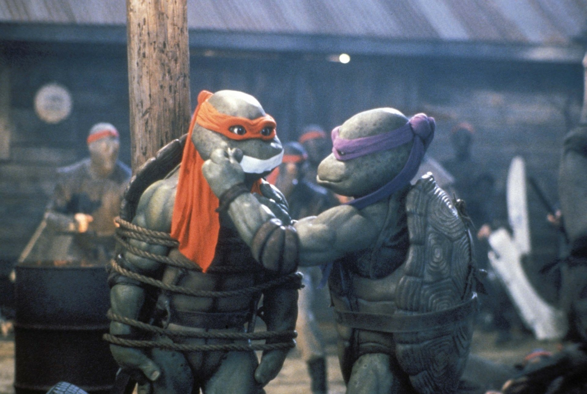 Download Turtle Michelangelo (TMNT) Ninja Donatello (TMNT) Movie Teenage Mutant Ninja Turtles II: The Secret Of The Ooze HD Wallpaper