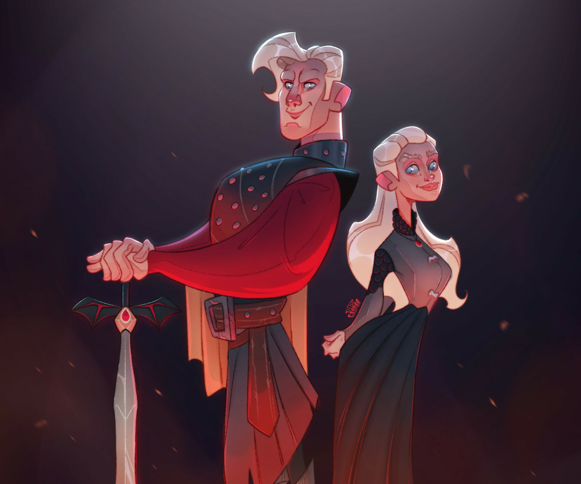 Download Daemon Targaryen Rhaenyra Targaryen TV Show House Of The Dragon HD Wallpaper by Little Gaspar