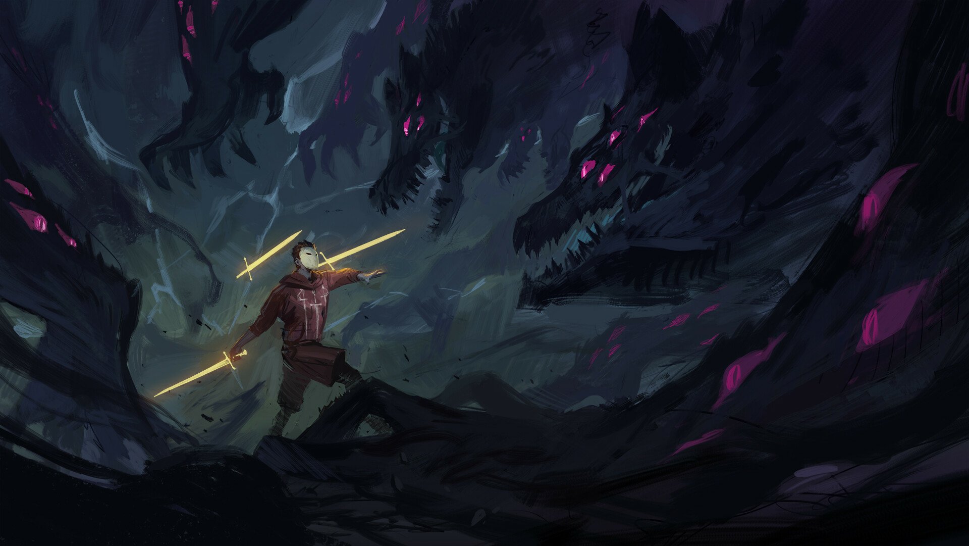 Download Dark Warrior HD Wallpaper by Benjamin Ee | 1920x1081 ...