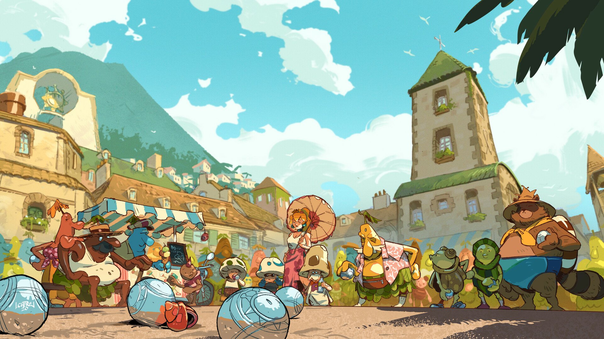 Download Video Game Super Mario Bros. HD Wallpaper by Léo Chérel