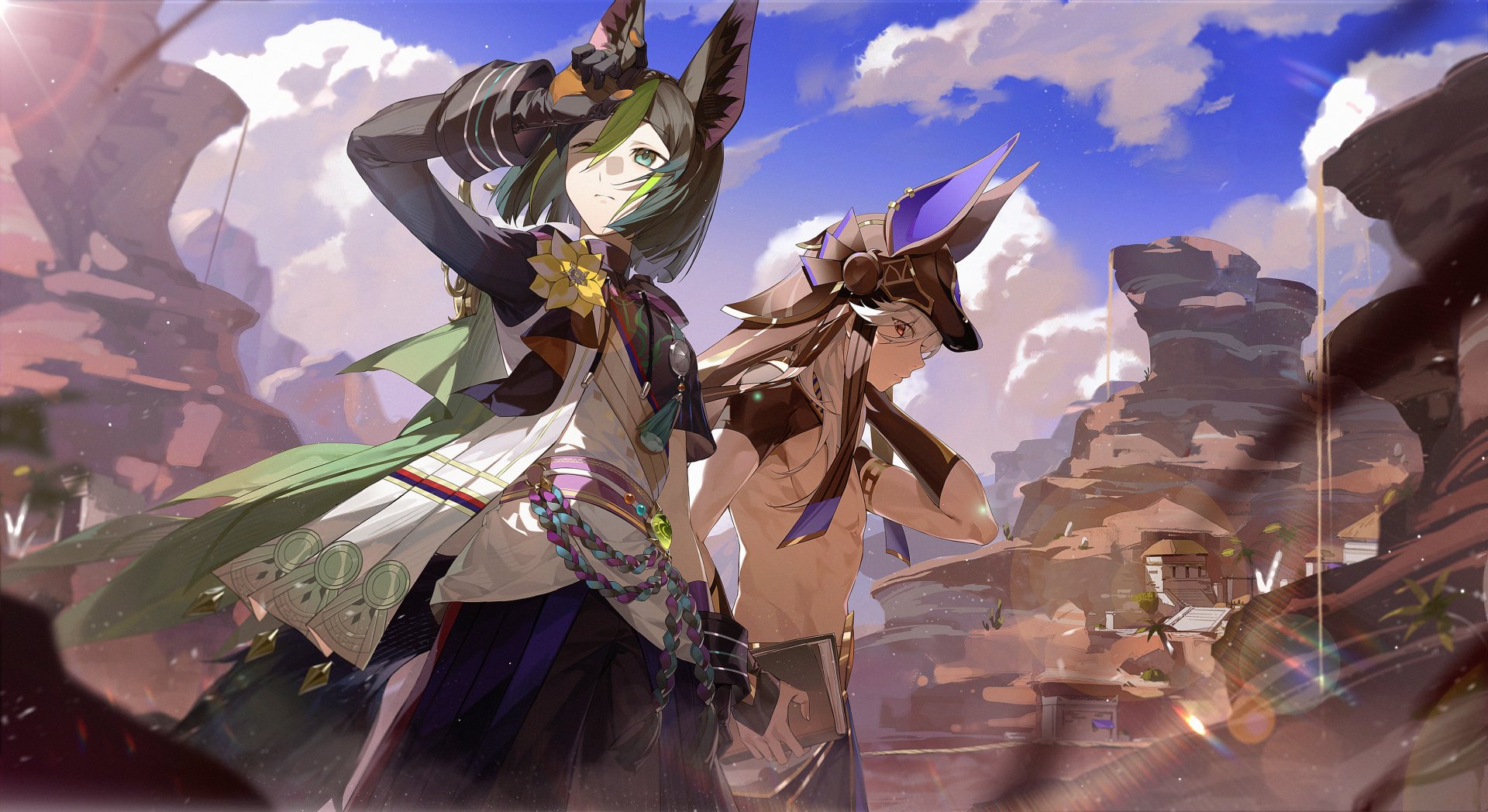 New Official Genshin Wallpapers Feature Baizhu and Sumeru Characters