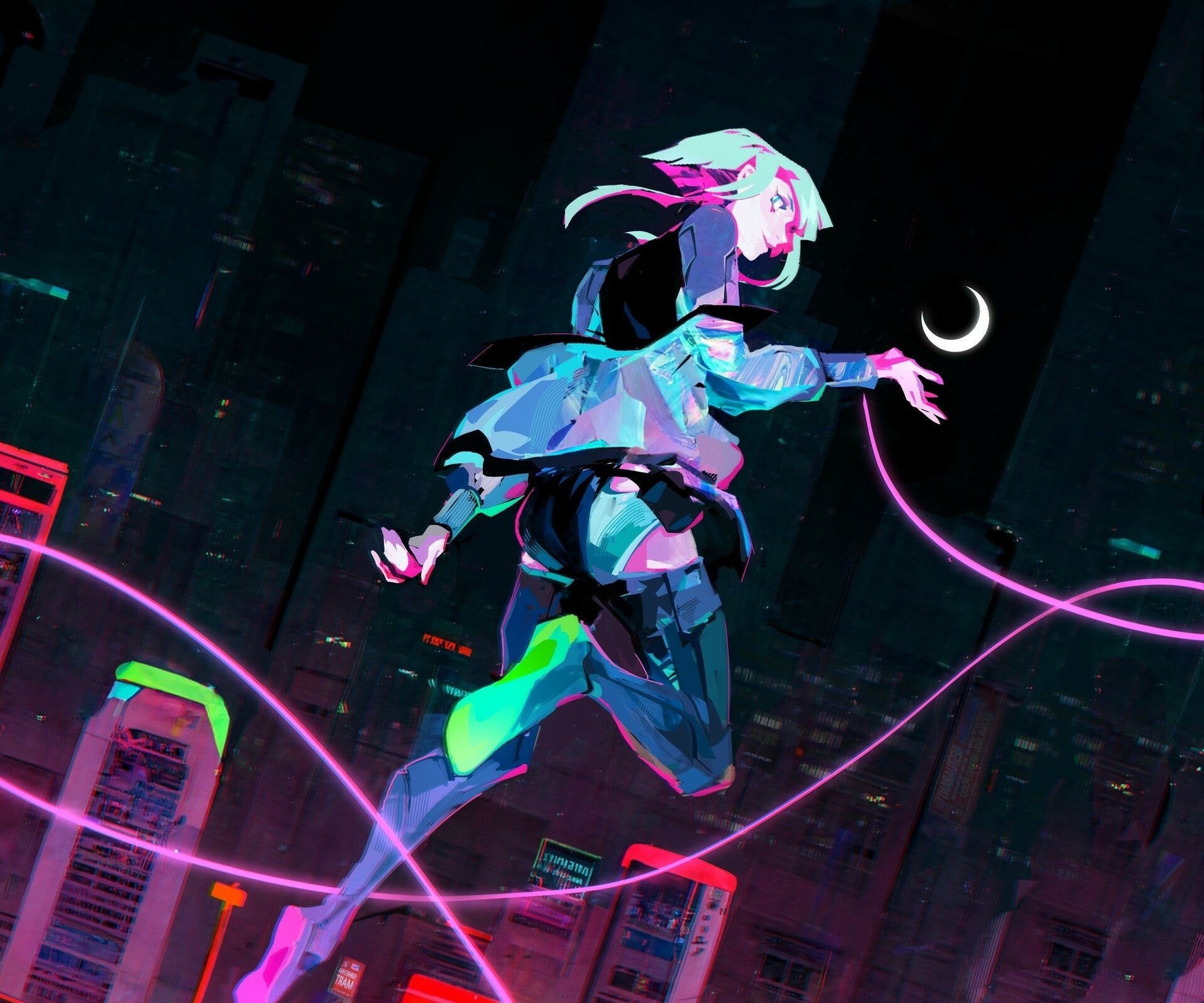 Anime Cyberpunk: Edgerunners HD Wallpaper by Beatrice Woodward