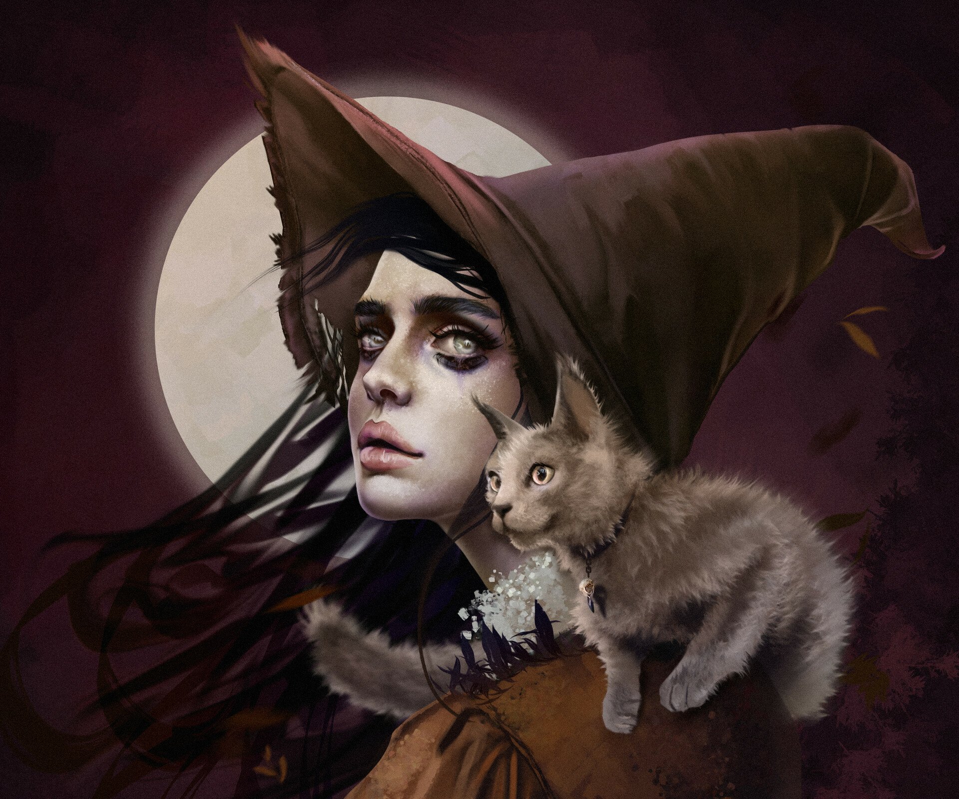 Download Fantasy Witch Hd Wallpaper By Alaina Katarina