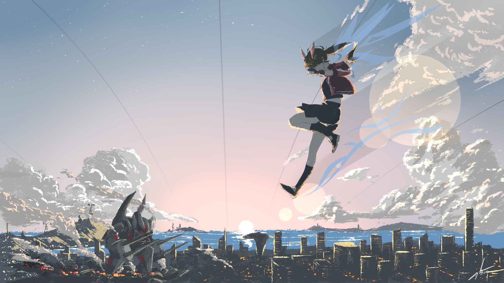 Download Anime Girl Anime Girl HD Wallpaper by Rein