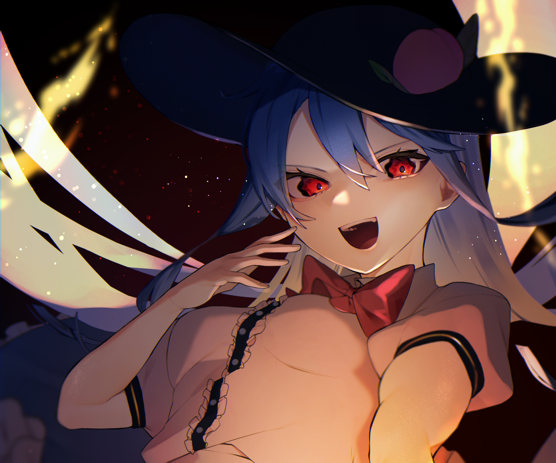 Download Tenshi Hinanai Anime Touhou HD Wallpaper by 河童豆