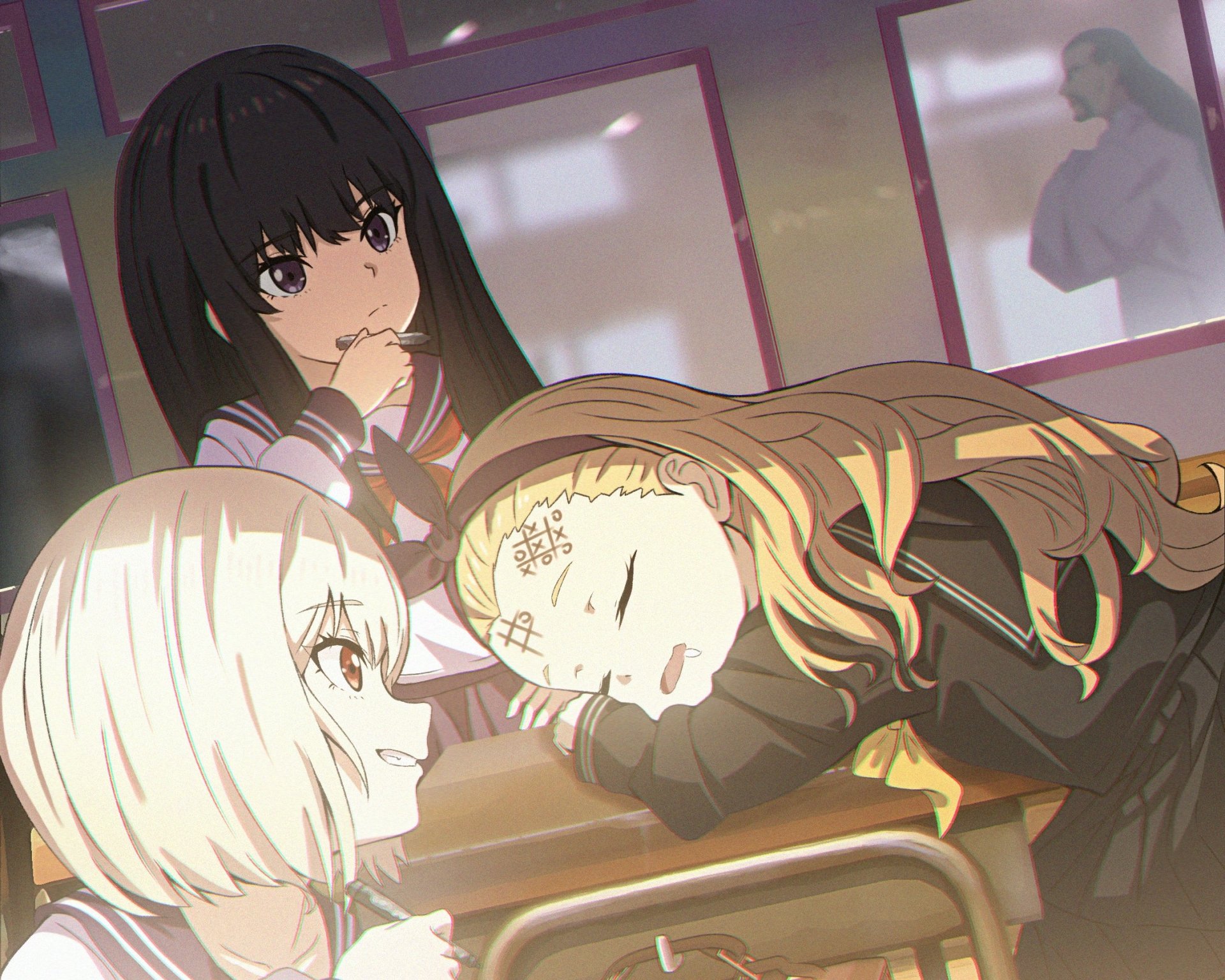 Download Kurumi (Lycoris Recoil) Takina Inoue Chisato Nishikigi Anime Lycoris Recoil HD Wallpaper by Edgar