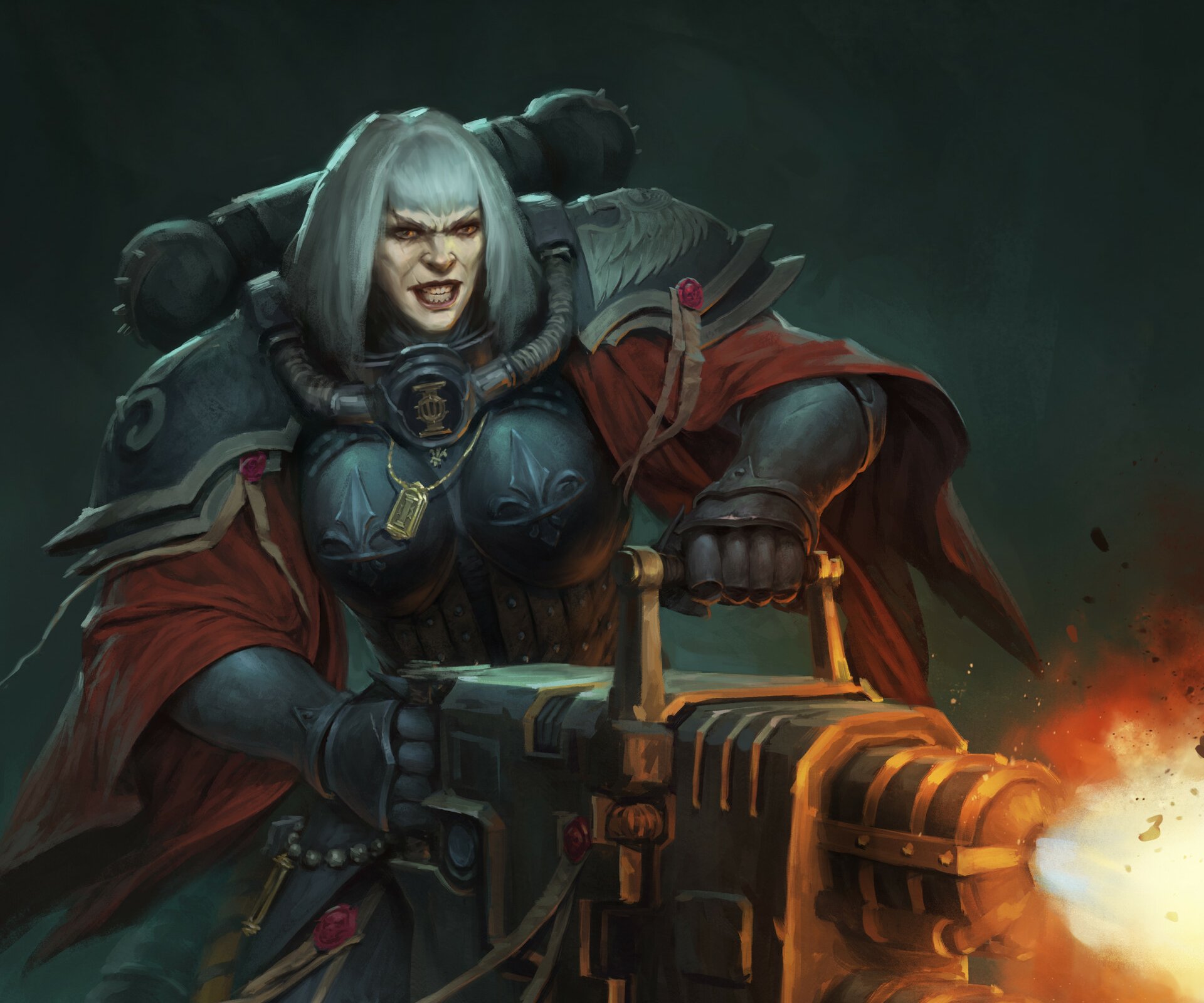 Download Video Game Warhammer 40k HD Wallpaper by Konstantin Porubov