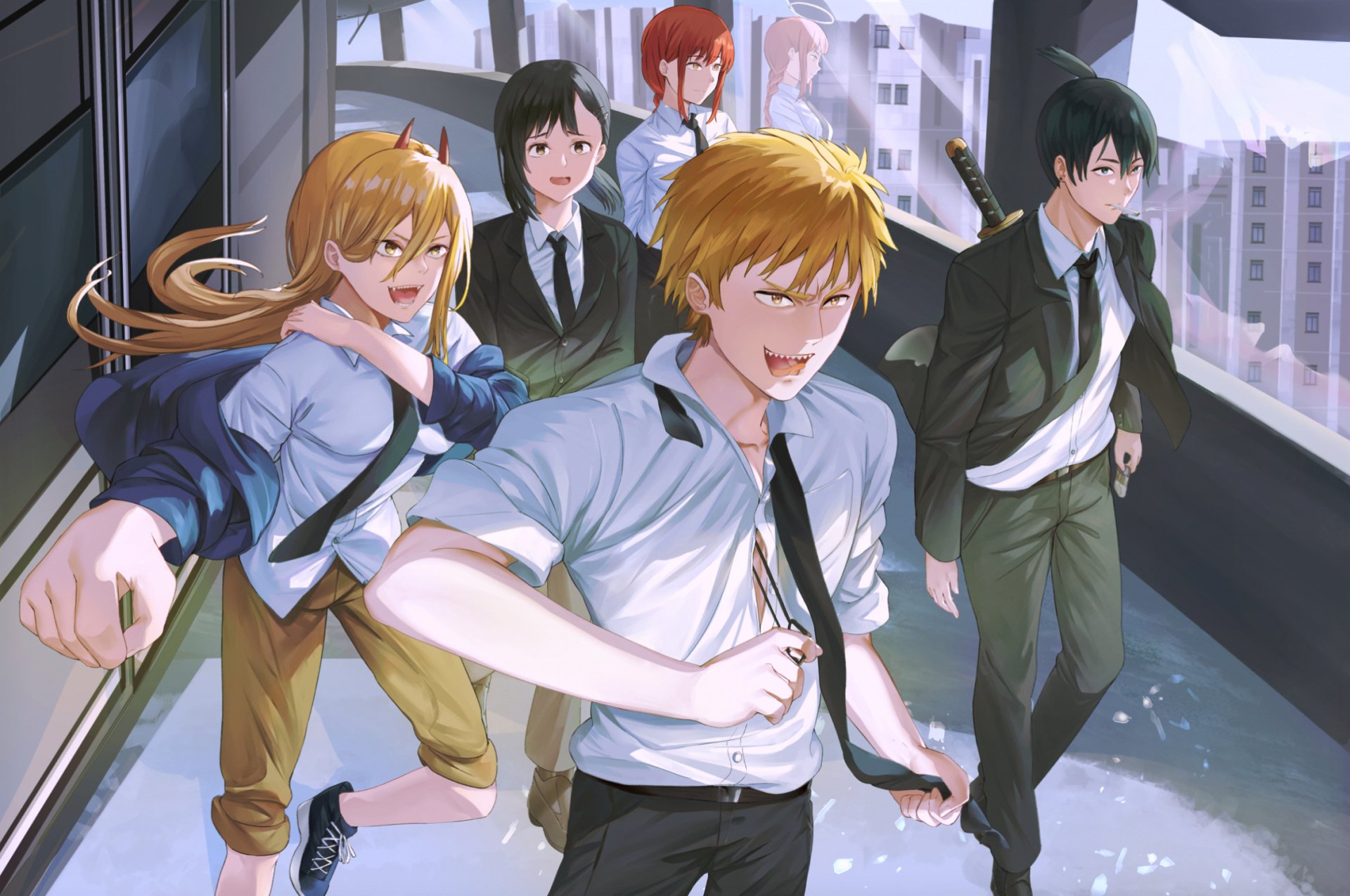 Download Aki Hayakawa Power (Chainsaw Man) Denji (Chainsaw Man) Anime Chainsaw Man HD Wallpaper by mosta