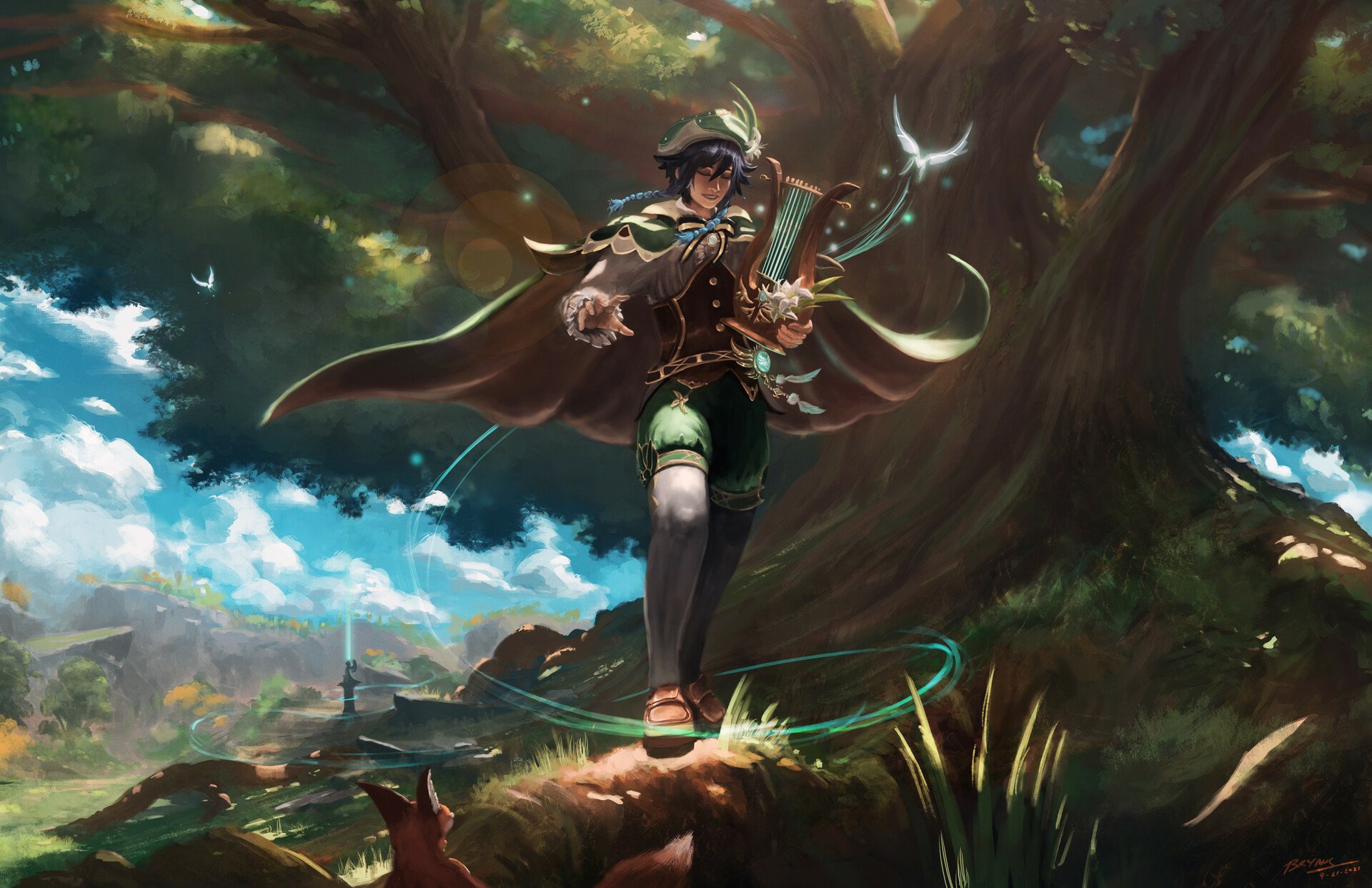 Download Venti (Genshin Impact) Video Game Genshin Impact HD Wallpaper by B o n z a i