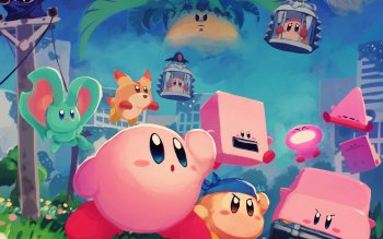 Video Game Kirby HD Wallpaper by すびかか