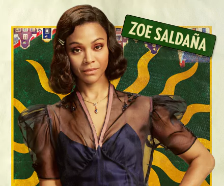 Zoe Saldana movie Amsterdam HD Desktop Wallpaper | Background Image