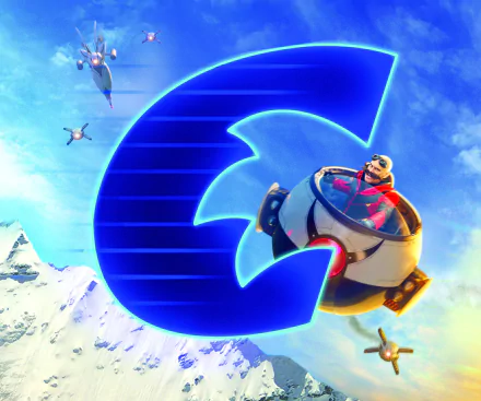 Jim Carrey Doctor Eggman movie Sonic The Hedgehog 2 HD Desktop Wallpaper | Background Image