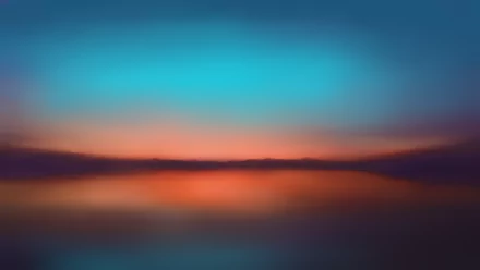 Artistic landscape with blurred hues of blue and orange blending seamlessly, captured in a 4K Ultra HD PC desktop wallpaper and background.