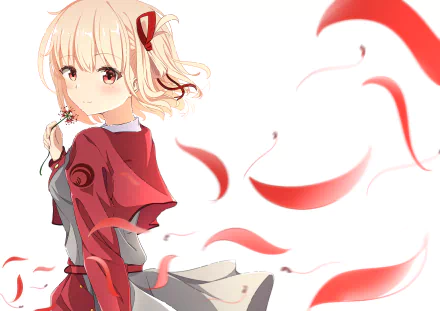 Chisato Nishikigi Anime Lycoris Recoil HD Desktop Wallpaper | Background Image