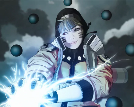  Wattson as Naruto using Chidori by suzusiron