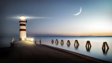man made lighthouse HD Desktop Wallpaper | Background Image