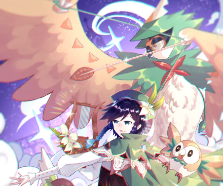 Venti (Genshin Impact) video game Genshin Impact HD Desktop Wallpaper | Background Image