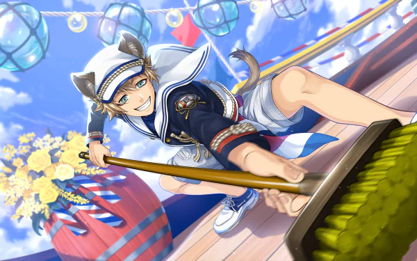 Ruggie Bucchi video game Twisted Wonderland HD Desktop Wallpaper | Background Image