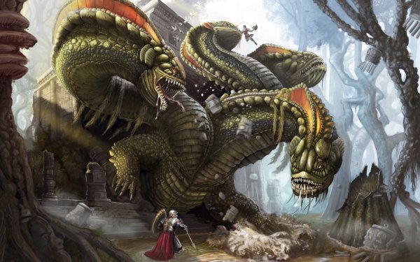 Fantasy Hydra HD Wallpaper | Background Image