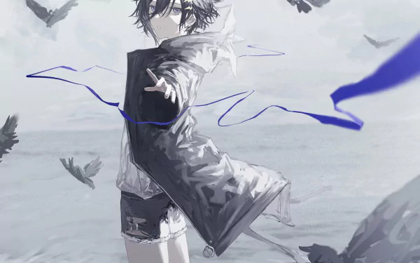 Holostars Kanade Izuru Anime Virtual Youtuber HD Desktop Wallpaper | Background Image