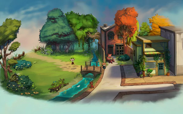 video game Beacon Pines HD Desktop Wallpaper | Background Image