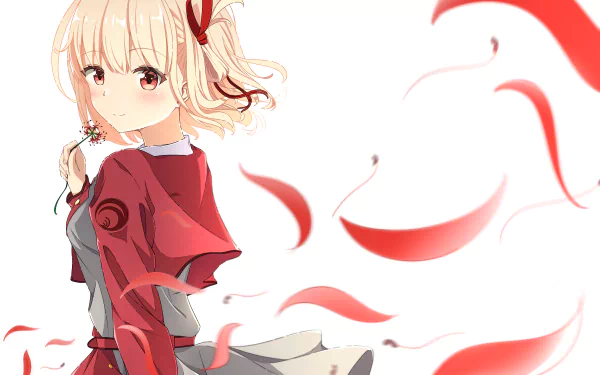 Chisato Nishikigi Anime Lycoris Recoil HD Desktop Wallpaper | Background Image