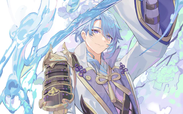 Kamisato Ayato video game Genshin Impact HD Desktop Wallpaper | Background Image