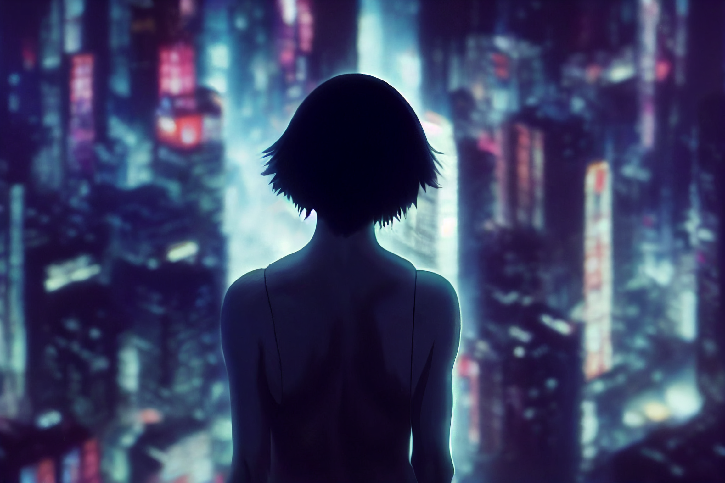 Anime Cyberpunk HD Wallpaper by vinny47