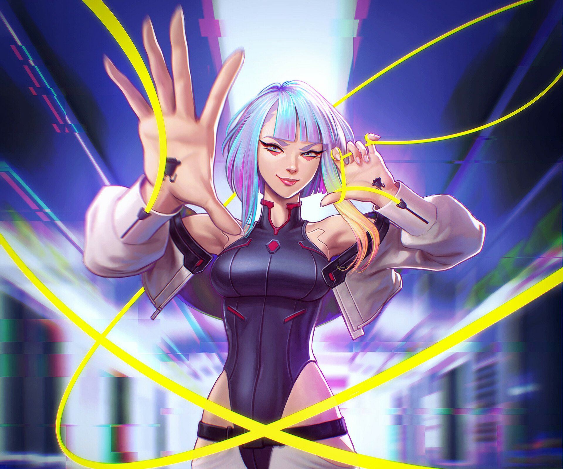 Anime Cyberpunk: Edgerunners HD Wallpaper by Artem Pavlov