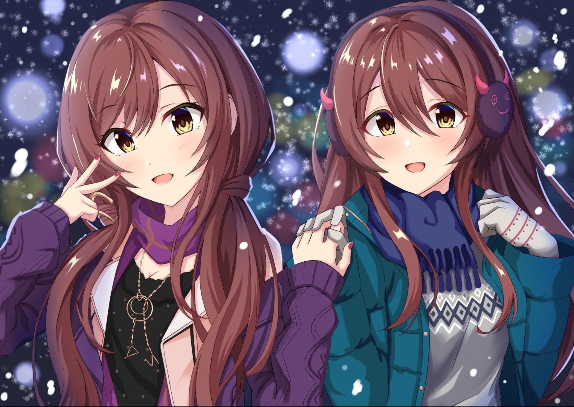 Download Tenka Osaki Amana Osaki Anime The IDOLM@STER: Shiny Colors HD Wallpaper