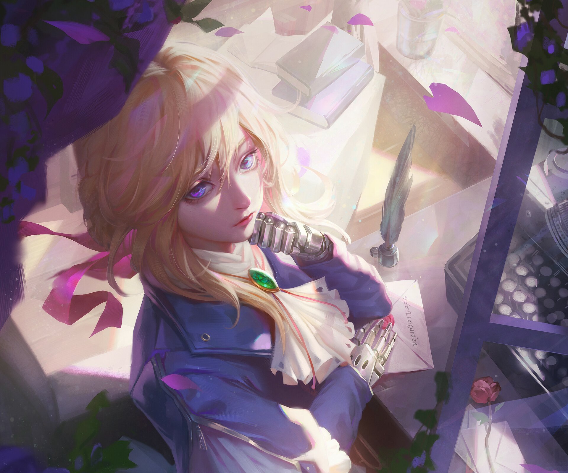 Download Violet Evergarden (Character) Anime Violet Evergarden HD Wallpaper by Hanyang Guo