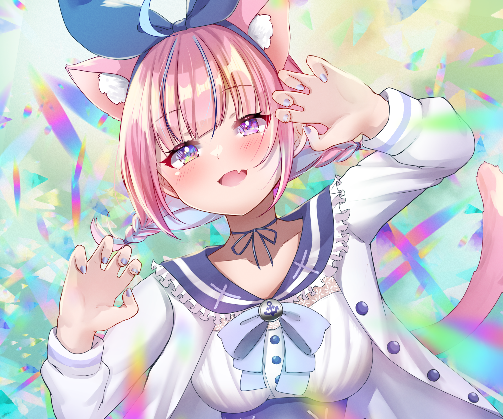 Download Hololive Minato Aqua Anime Virtual Youtuber HD Wallpaper