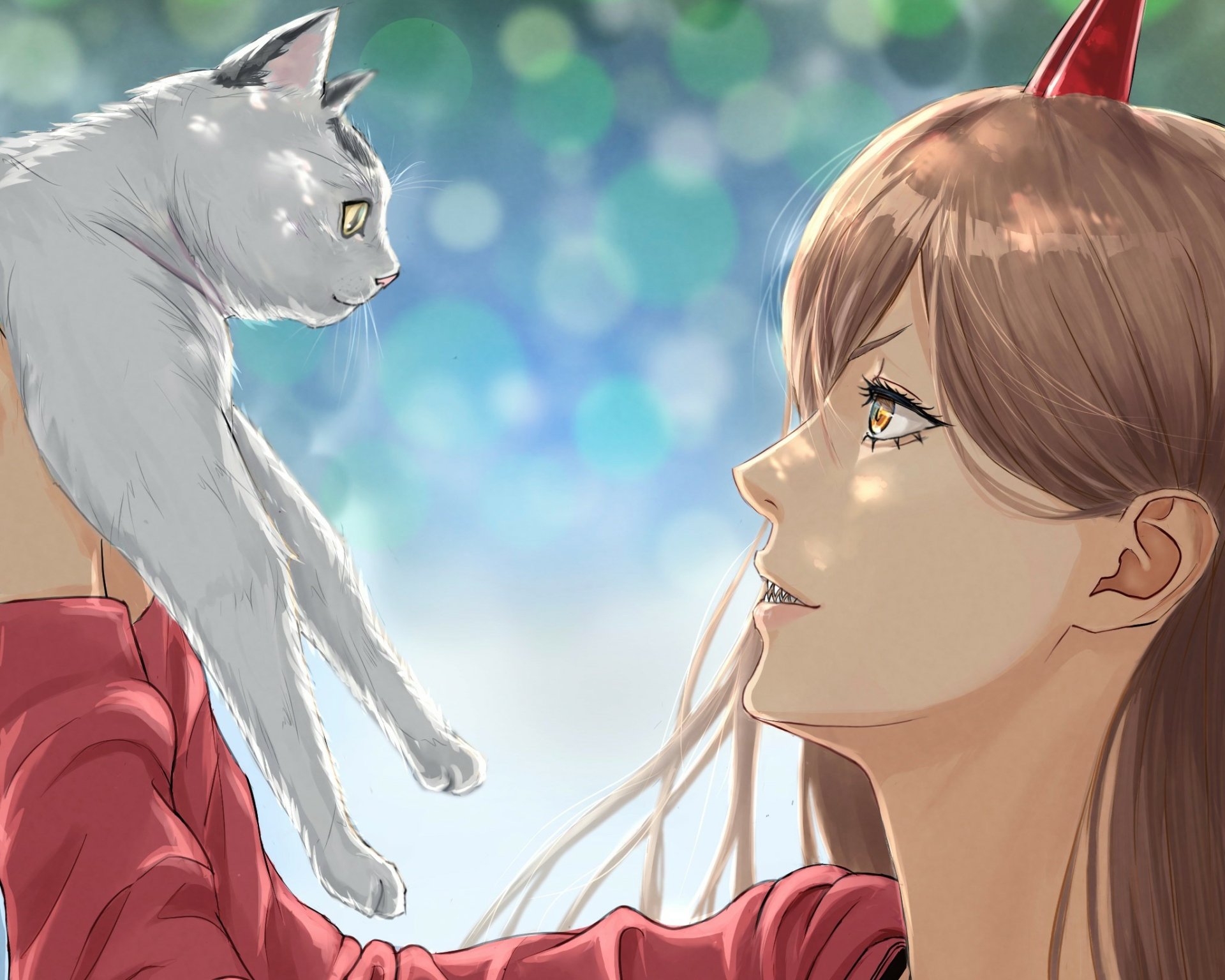 Download Power (Chainsaw Man) Anime Chainsaw Man HD Wallpaper by もんた