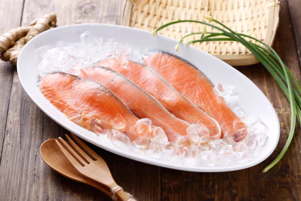 salmon food fish HD Desktop Wallpaper | Background Image