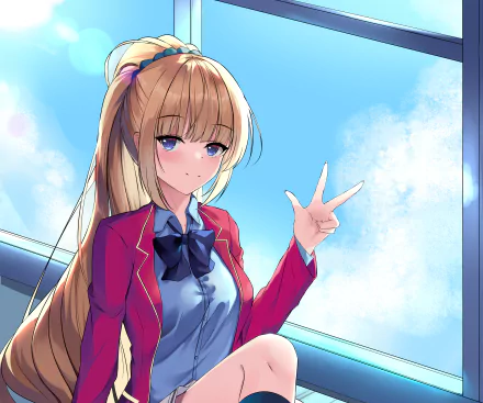 Kei Karuizawa Anime Classroom of the Elite HD Desktop Wallpaper | Background Image