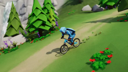 video game Lonely Mountains: Downhill HD Desktop Wallpaper | Background Image