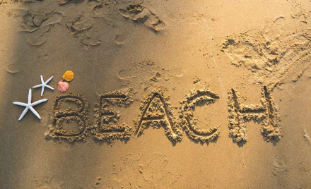 sand artistic beach HD Desktop Wallpaper | Background Image